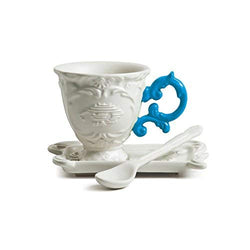 Seletti i-Wares Porcelain Coffee Set - Blue