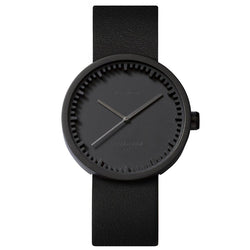 Leff Amsterdam D38 with Leather Strap Tube Watch