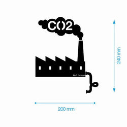 CO2 Factory Reminder Sticker - Double