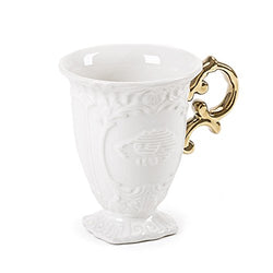 Seletti I-Wares Porcelain Mug - Gold