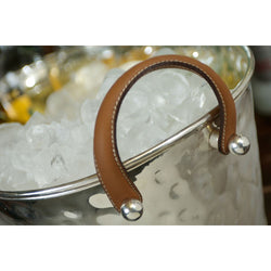 Leather Handled Half Size Champagne Bath