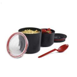 Black & Blum Black and Red Lunch Pot