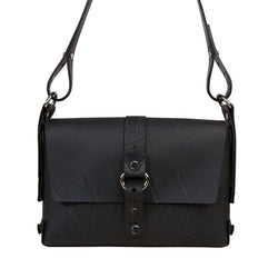 Black Paguro Reina Recycled Rubber Eco Vegan Handbag