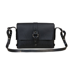 Black Paguro Reina Recycled Rubber Eco Vegan Handbag