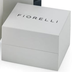 Fiorelli Designer Silver Ribbon Heart Studs