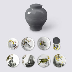 Ibride Yuan Parnasse Set of 4 bowls and 4 plates