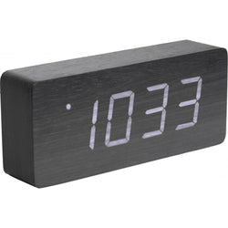 Karlsson Tube Black Alarm Clock