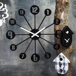 Koziol Pinball Black Wall Clock