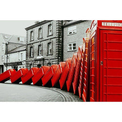 Leaning Phone Boxes Print