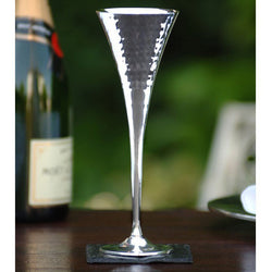Pair of Silver Champagne Flutes