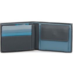 Mywalit Grey & Blue Large Mens Wallet