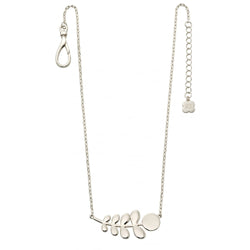 Orla Kiely Buddy Silver Stem Pattern Necklace