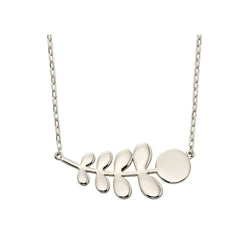 Orla Kiely Buddy Silver Stem Pattern Necklace